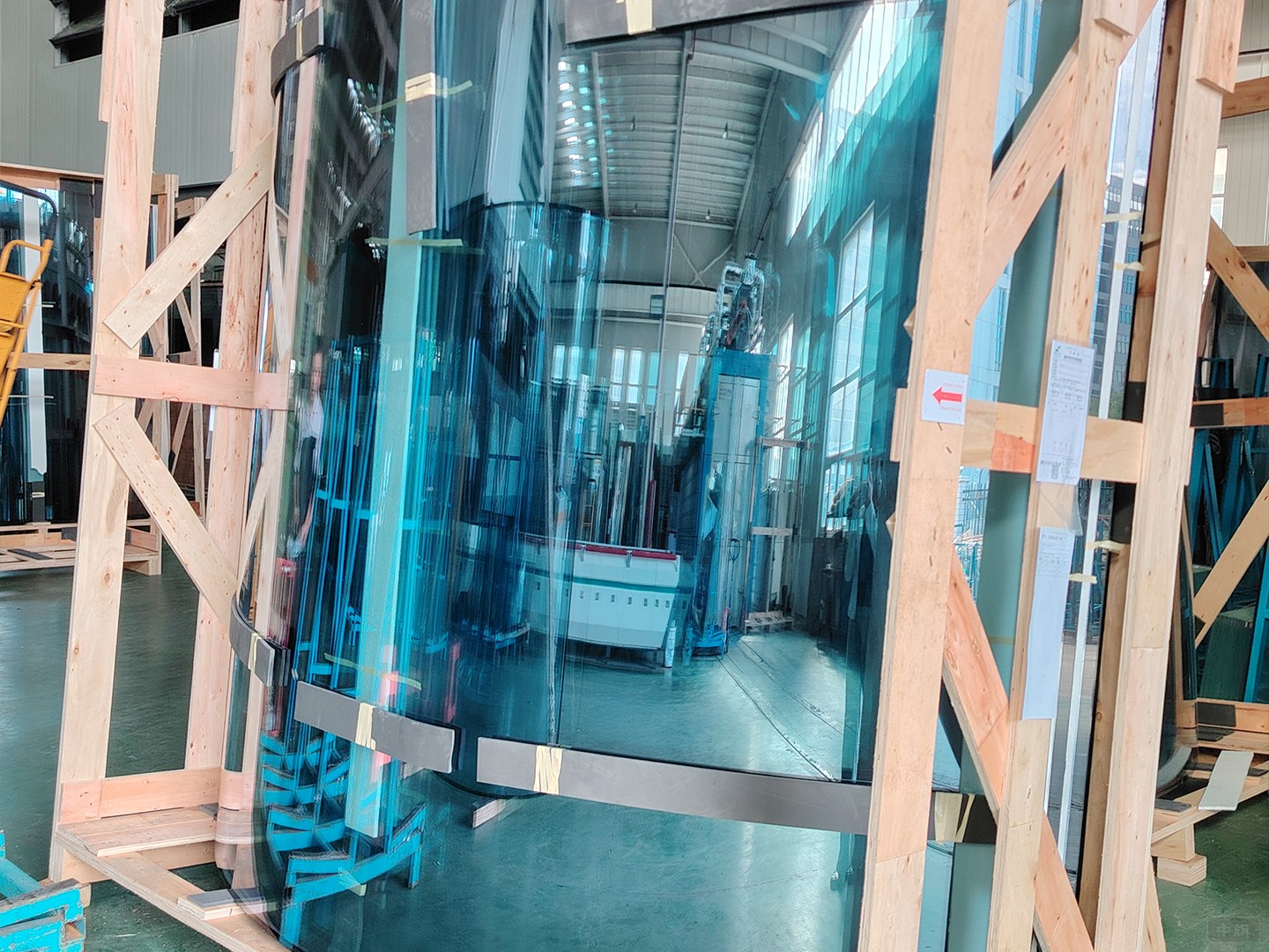 中空玻璃成品已打包準備發貨