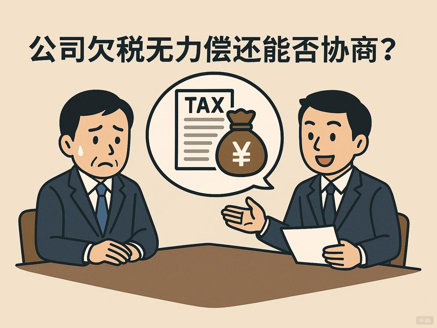 公司欠稅無力償還能否協商？